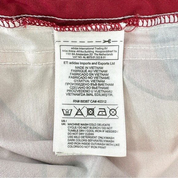 Adidas x Rita Ora Limited Edition Burgundy Red Hign Neck Cropped Sleeveless Top - Picture 7 of 9